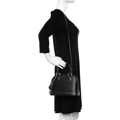 Louis Vuitton Epi Alma BB Black 2 of 9