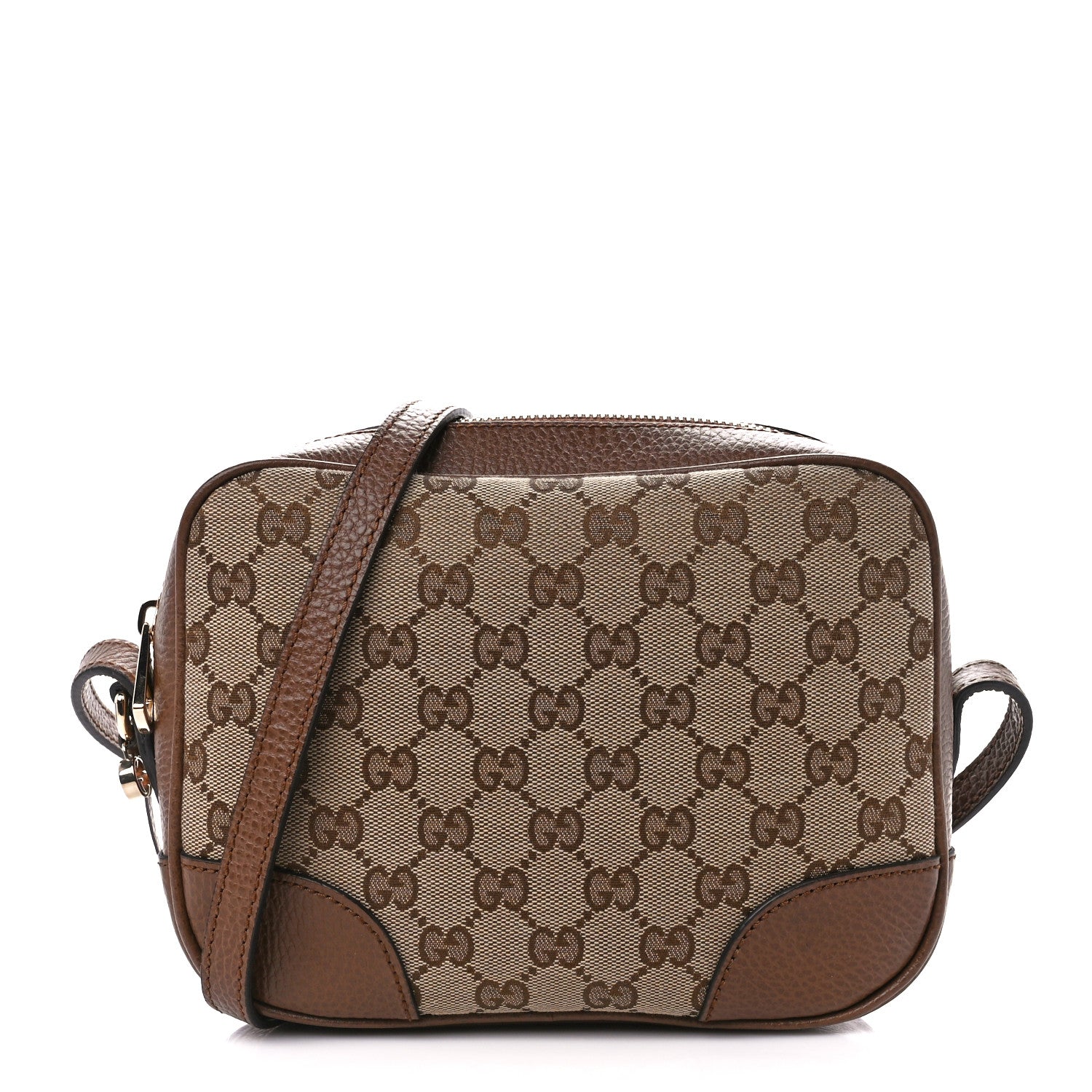 Gucci Monogram Mini Bree Messenger Bag Beige Tabacco 1 of 11