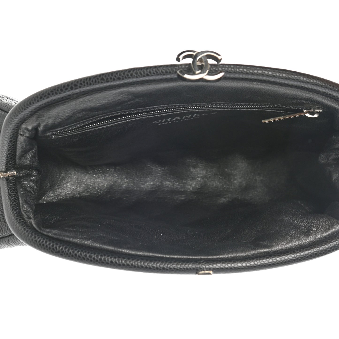 Caviar Quilted Timeless Clutch Black