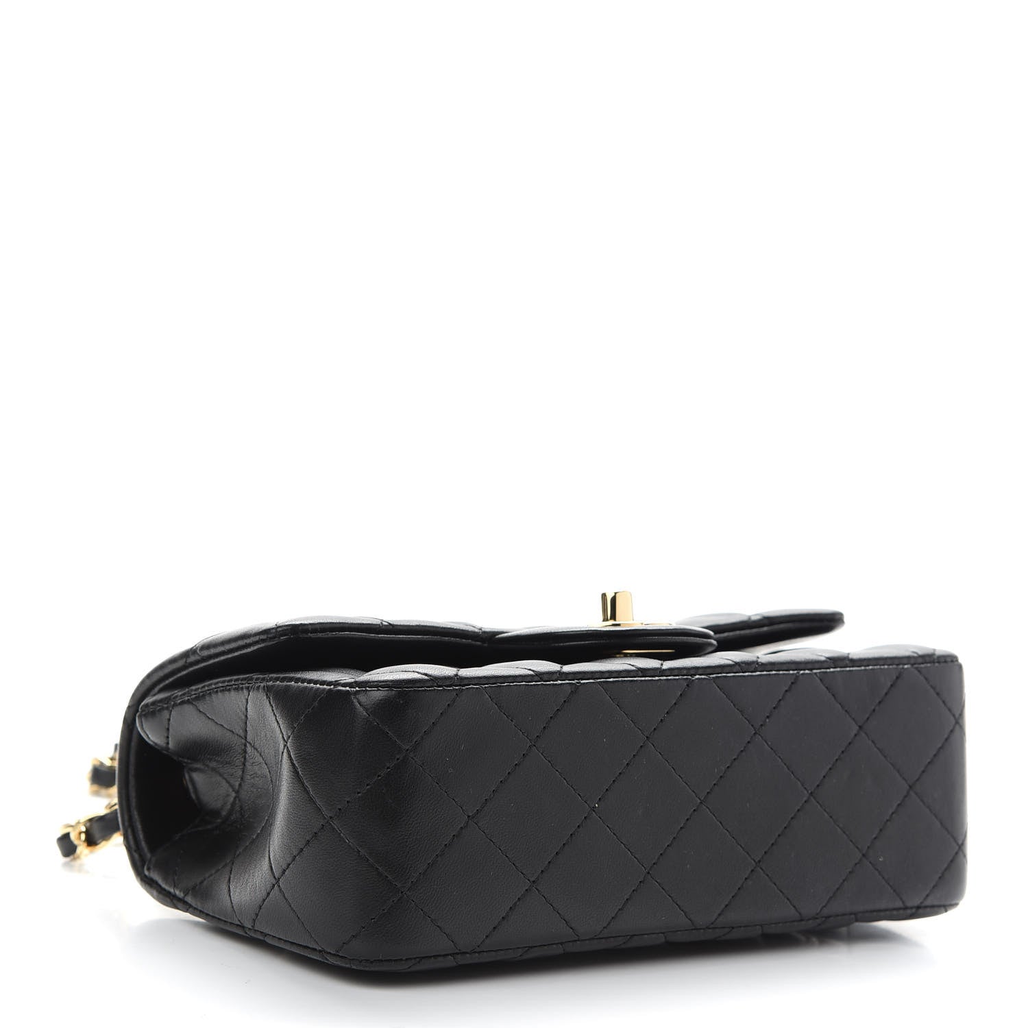 Chanel Lambskin Quilted Mini Rectangular Flap Black 6 of 20