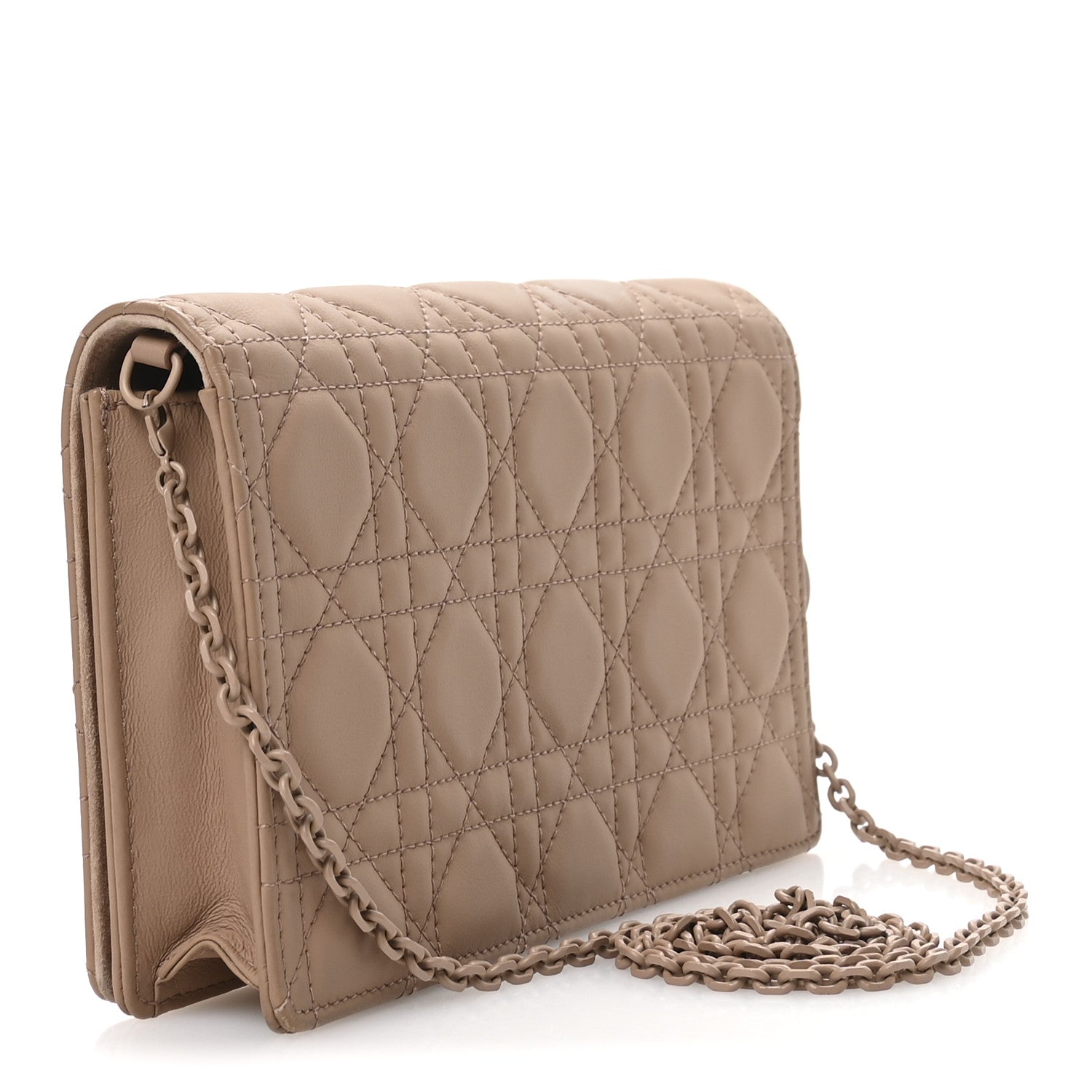 Christian Dior Ultra Matte Calfskin Cannage Lady Dior Clutch Fard 4 of 12