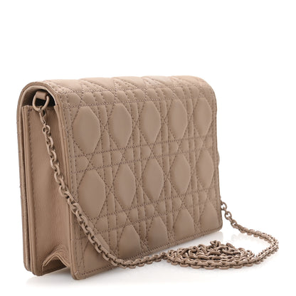 Christian Dior Ultra Matte Calfskin Cannage Lady Dior Clutch Fard 4 of 12