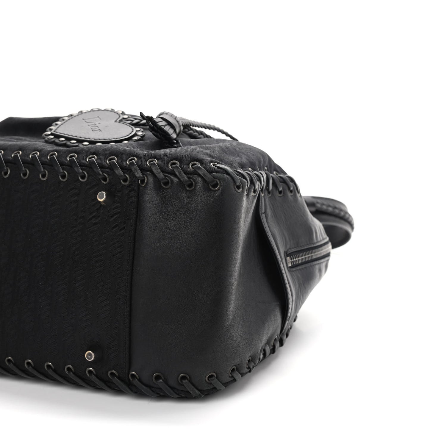Monogram Ethnic Shoulder Bag Black