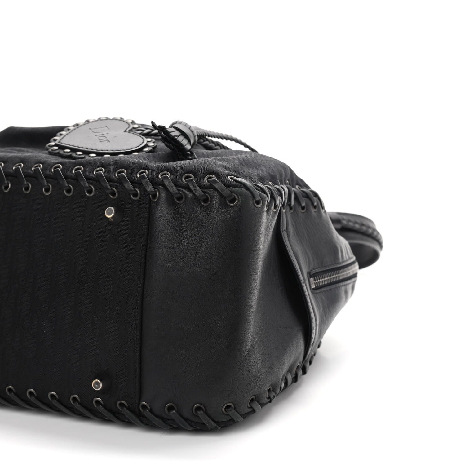 Christian Dior Monogram Ethnic Shoulder Bag Black 9 of 10