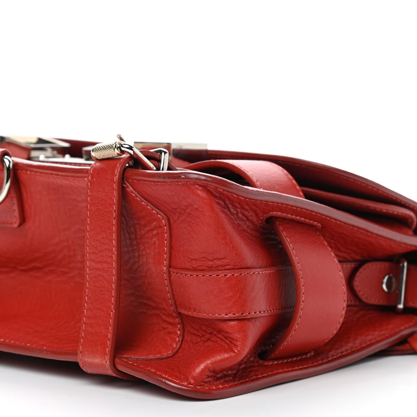 Calfskin Mini PS11 Classic Shoulder Bag Red