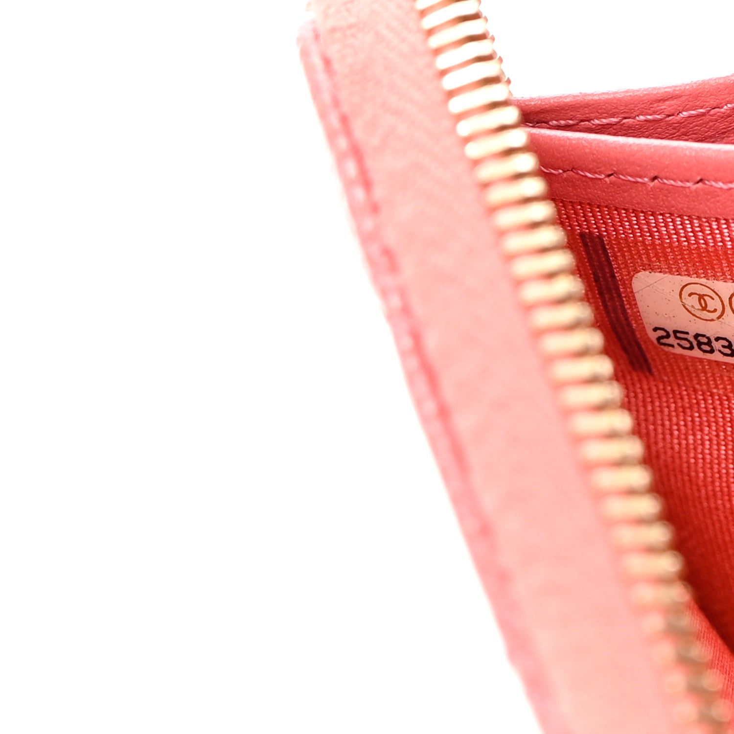 Chanel Caviar Quilted Large Gusset Zip Around Wallet Pink 8 of 13