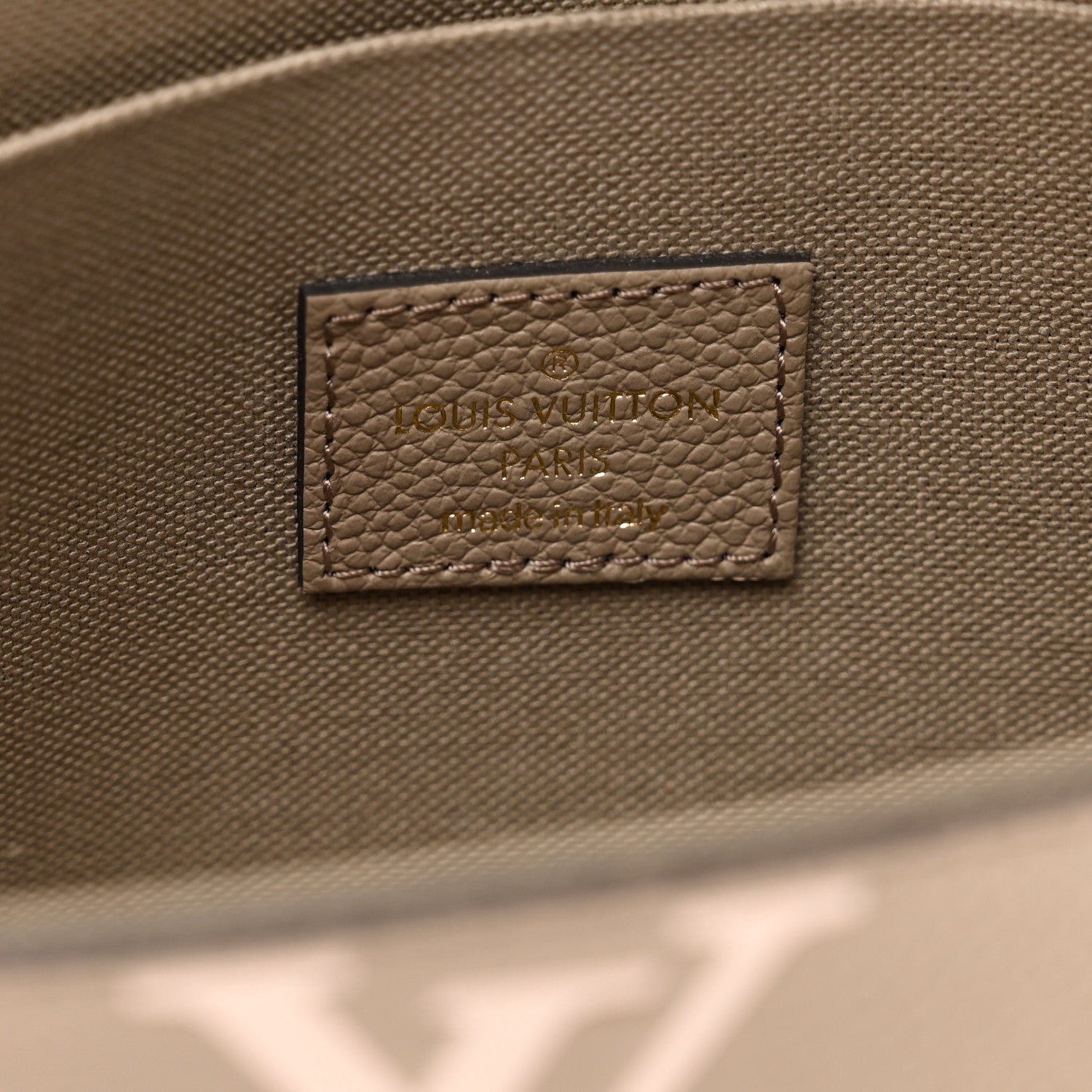 Louis Vuitton Empreinte Monogram Giant Felicie Pochette Tourterelle Creme 7 of 9