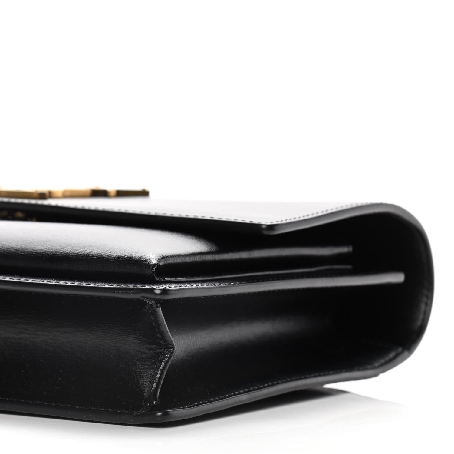 Saint Laurent Smooth Calfskin Medium Monogram Sunset Satchel Black 9 of 19