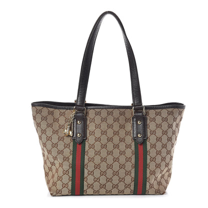 Gucci Monogram Medium Jolicoeur Tote Dark Brown 1 of 13