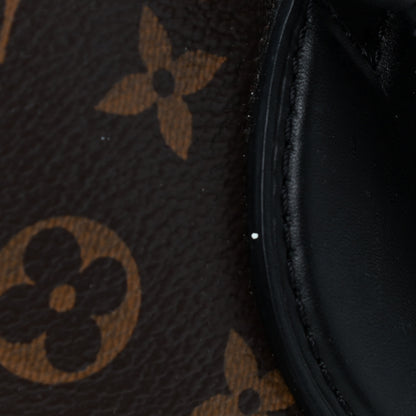 Louis Vuitton Monogram Flower Zipped Tote MM Black 14 of 15