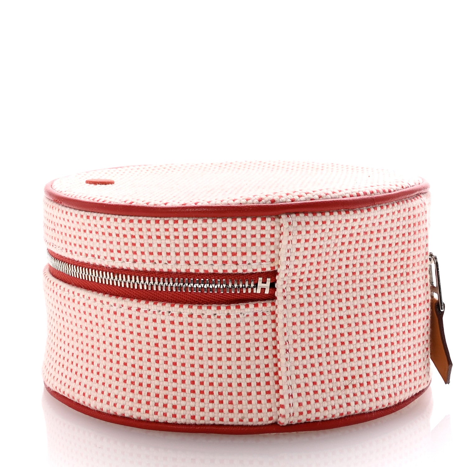 Hermes Cotton Lambskin Evasion Case Vermillion 3 of 6