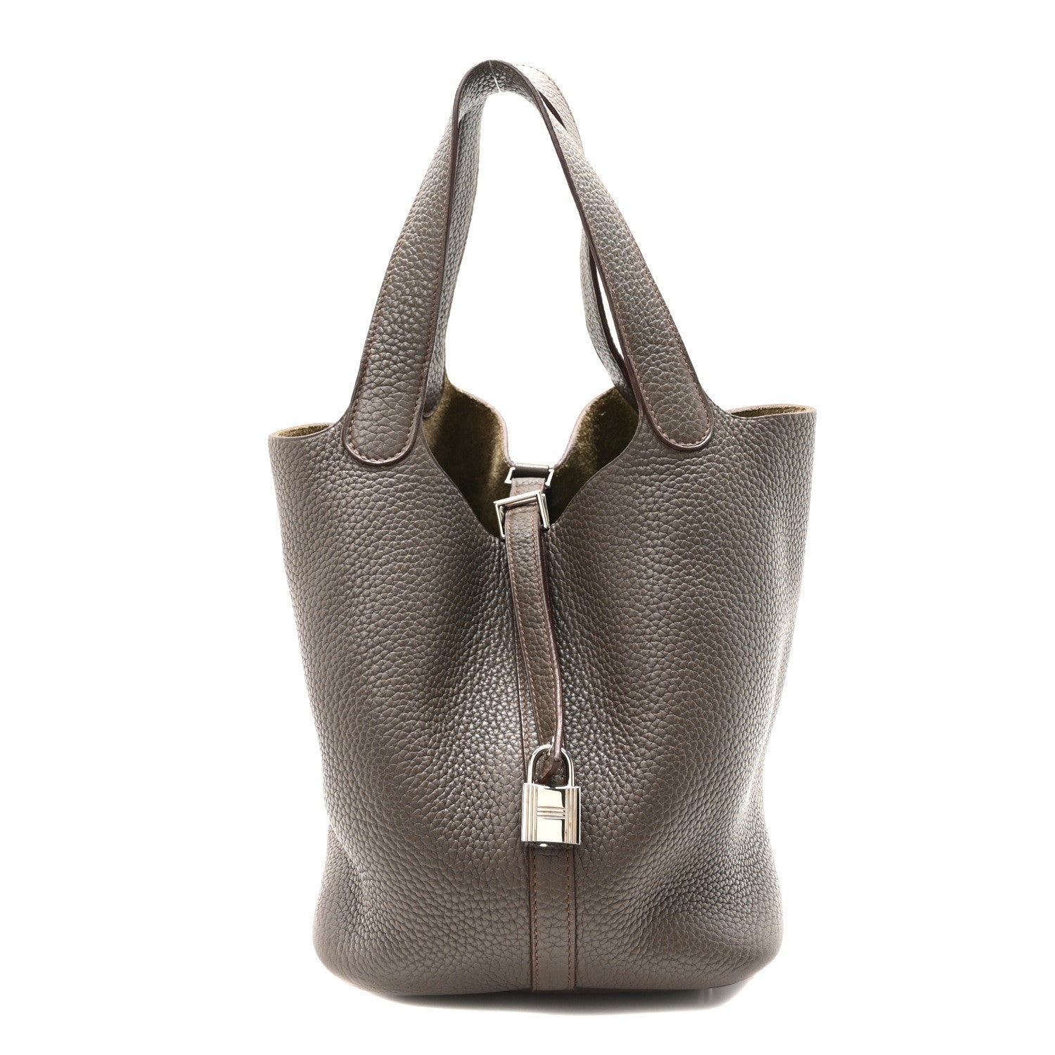 Hermes Taurillon Clemence Picotin Lock 22 MM Etain 1 of 9
