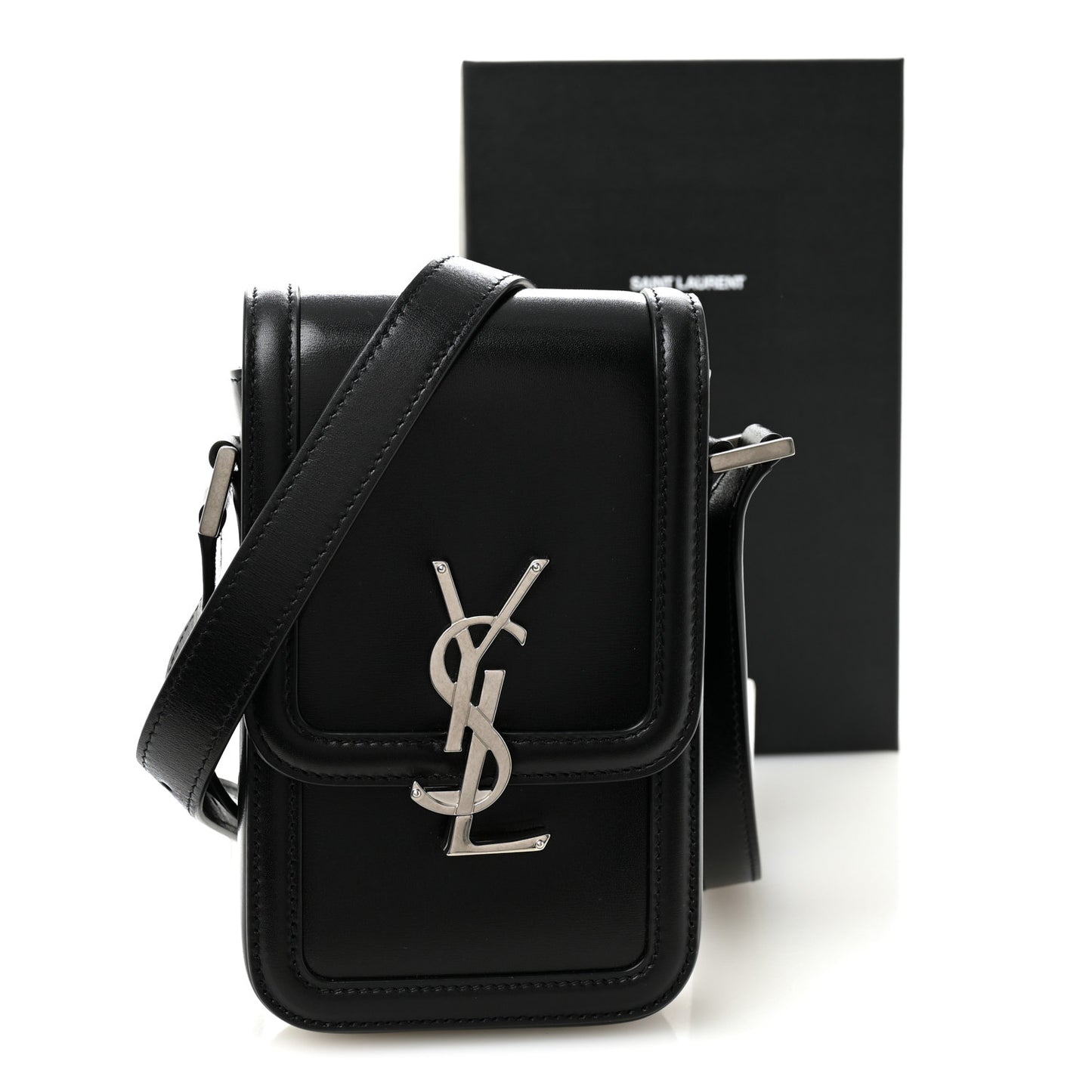 Smooth Calfskin Mini Solferino Satchel Black