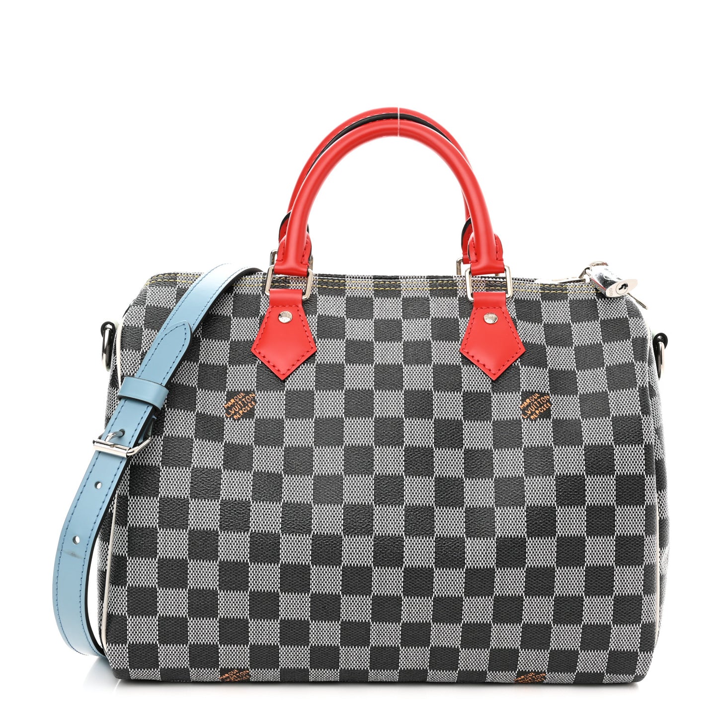 Damier Speedy Bandouliere 30 Black White