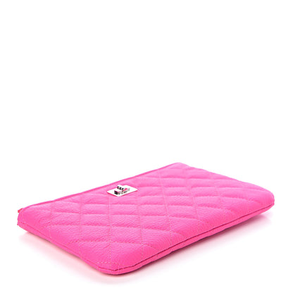 Chanel Goatskin Quilted Medium Reissue Cosmetic Case Pink 4 of 8