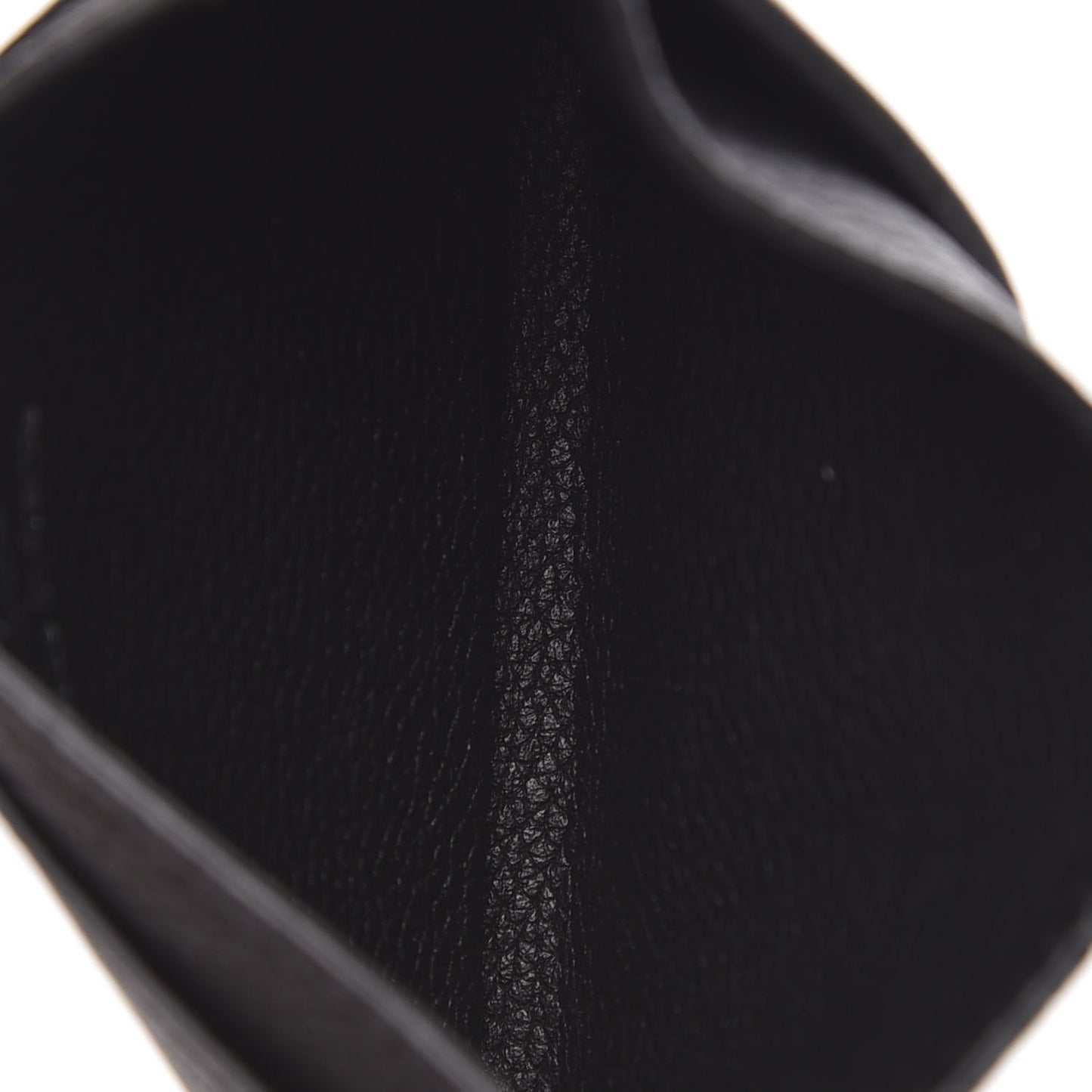 Calfskin Lockme Card Holder Black