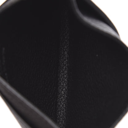 Louis Vuitton Calfskin Lockme Card Holder Black 5 of 7