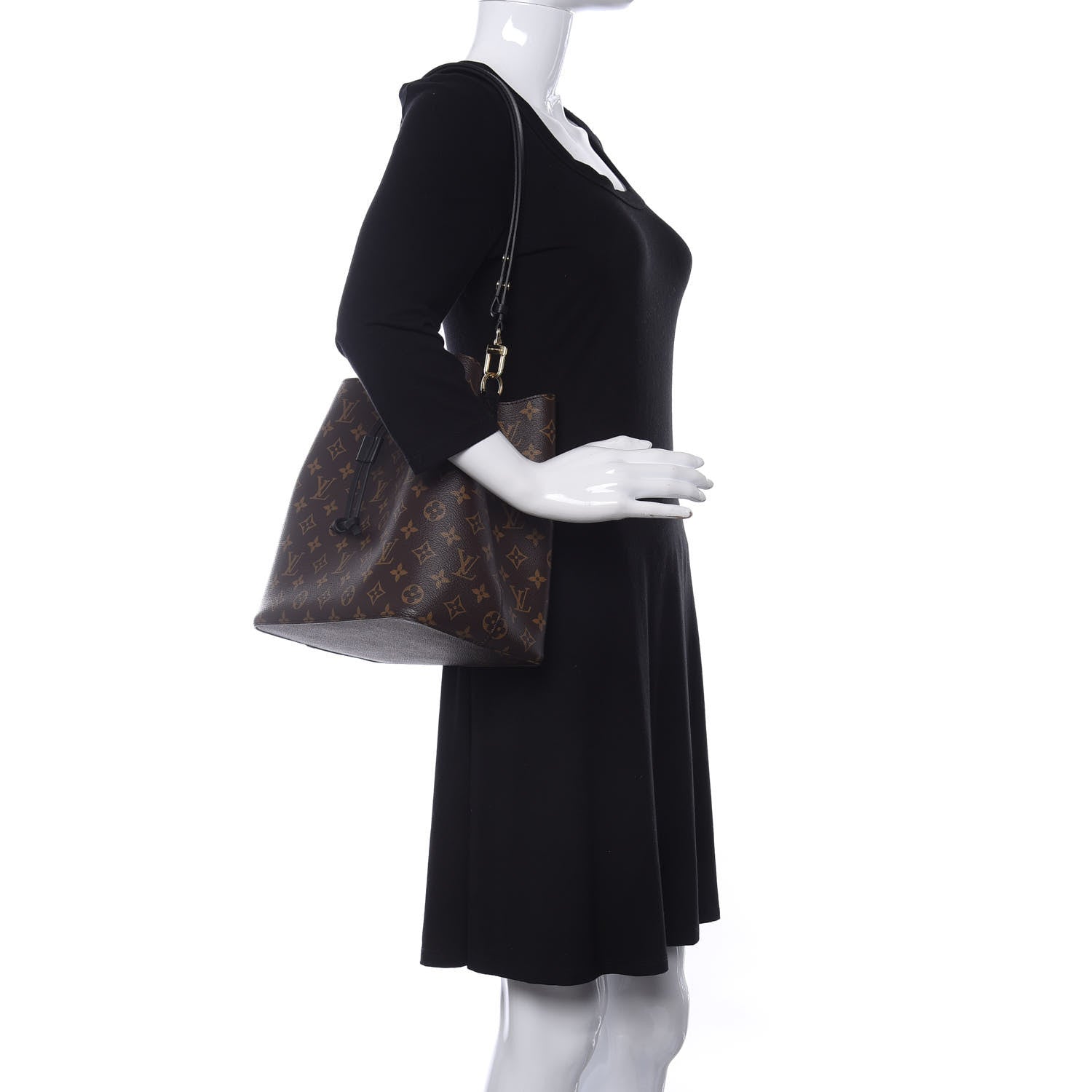 Louis Vuitton Monogram Neonoe MM Black 2 of 10