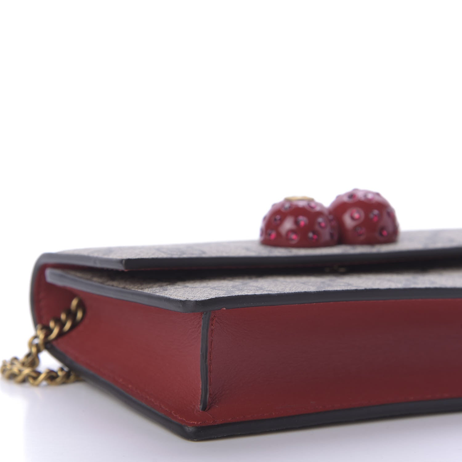 Gucci GG Supreme Monogram Mini Cherry Chain Bag 6 of 8