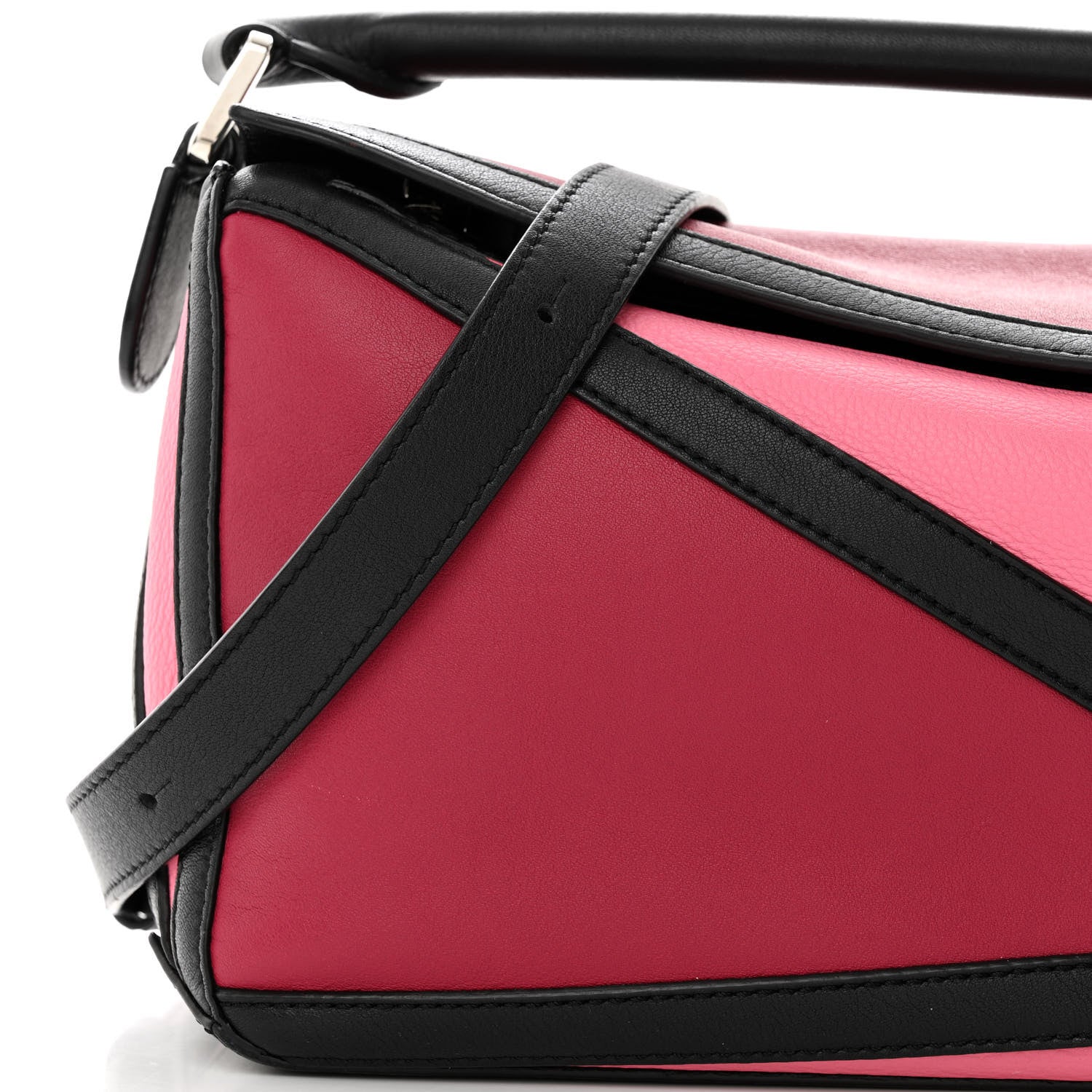 Loewe Calfskin Small Graphic Puzzle Bag Raspberry Wild Rose 8 of 12