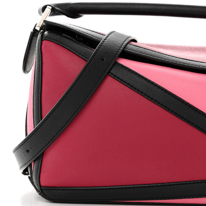 Loewe Calfskin Small Graphic Puzzle Bag Raspberry Wild Rose 8 of 12