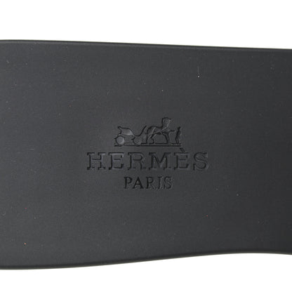 Hermes Rubber Aloha Sandals 37 Black 7 of 8