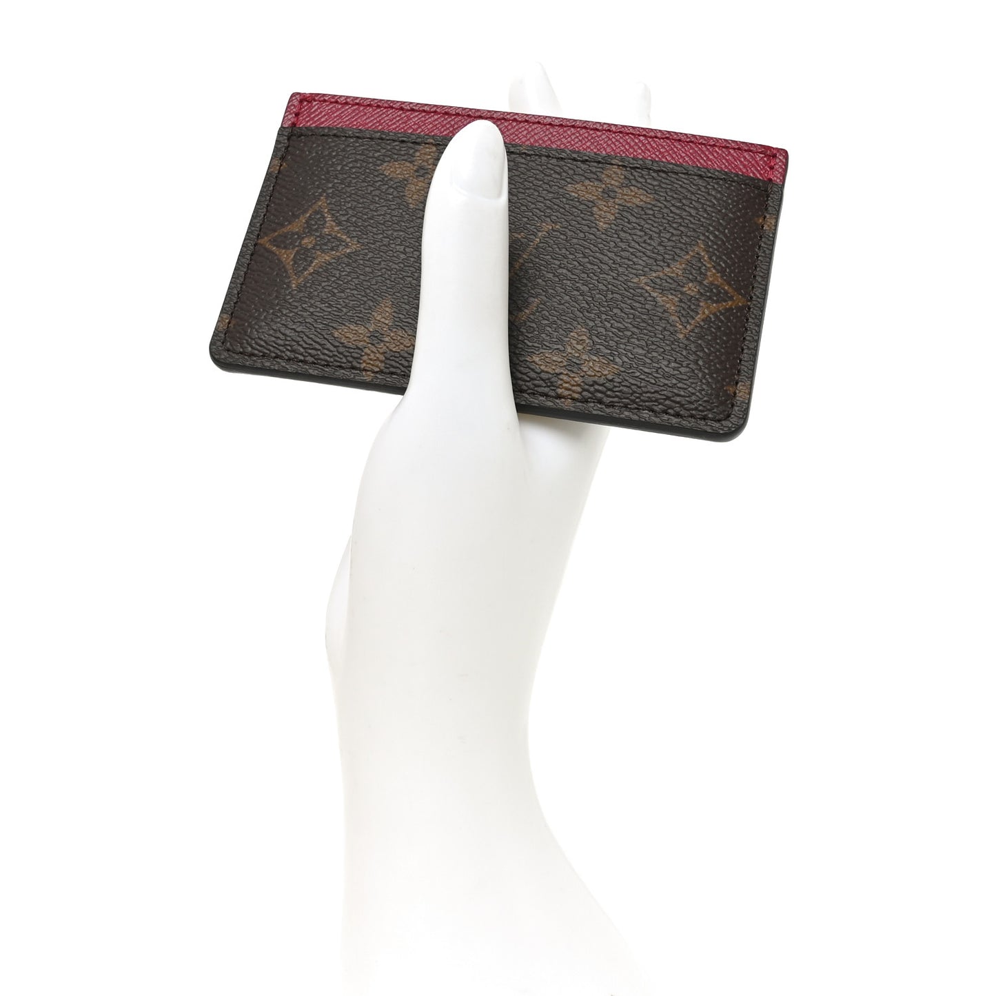 Monogram Card Holder Fuchsia