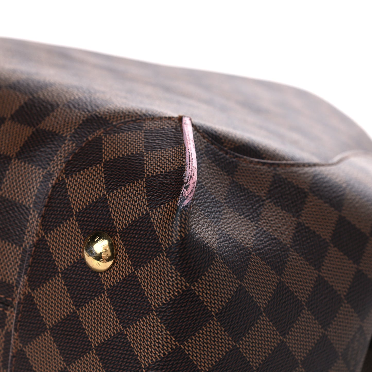 Damier Ebene Caissa Hobo Rose Ballerine