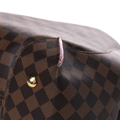 Louis Vuitton Damier Ebene Caissa Hobo Rose Ballerine 9 of 11