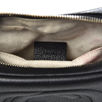 Gucci Pebbled Calfskin Small Soho Disco Bag Black 7 of 13