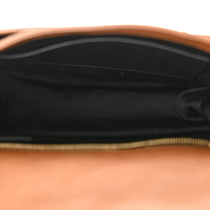 Saint Laurent Crinkled Calfskin Matelasse Monogram Baby Niki Chain Satchel Light Caramel 5 of 10