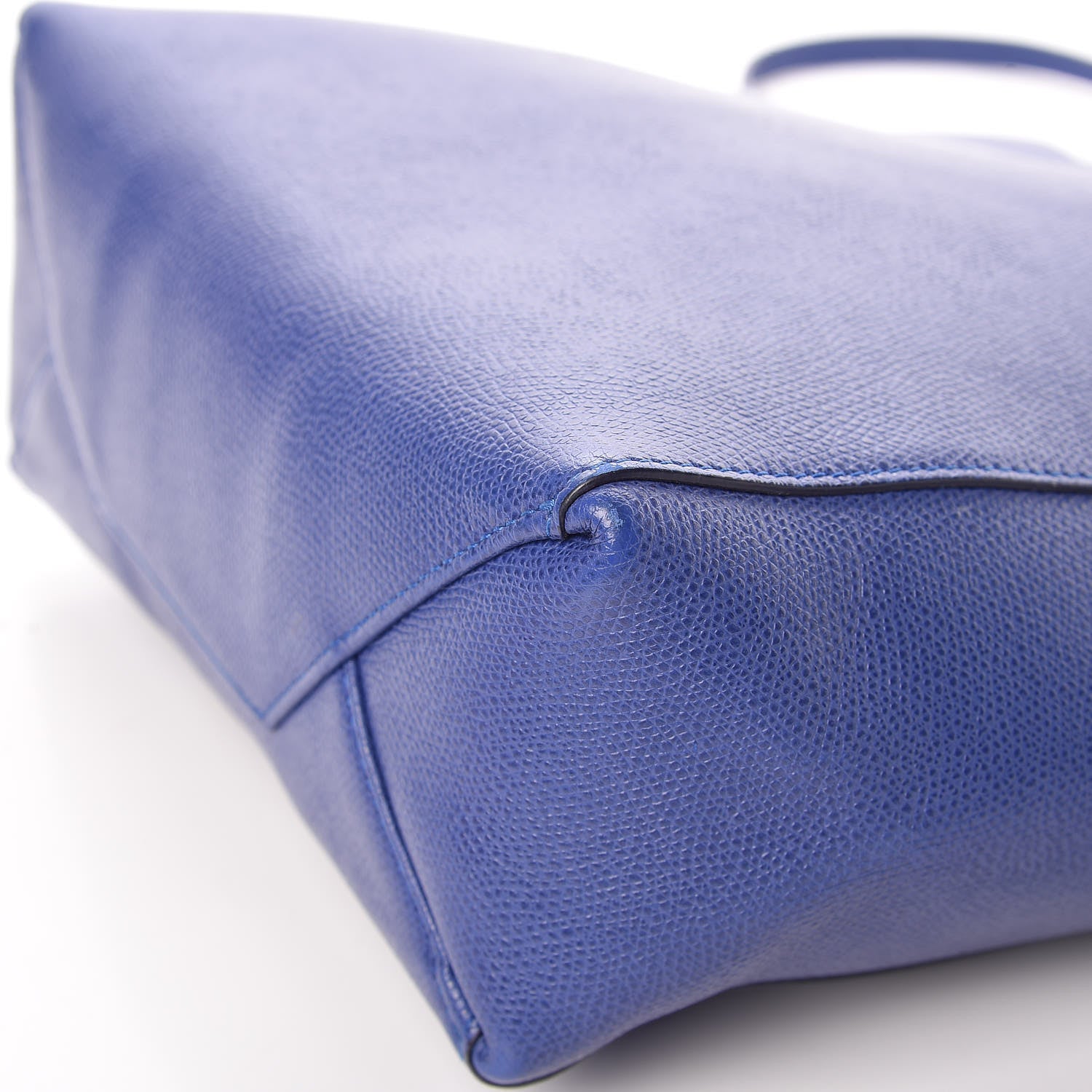 Celine Grained Calfskin Small Vertical Cabas Indigo 12 of 15