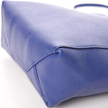 Celine Grained Calfskin Small Vertical Cabas Indigo 12 of 15