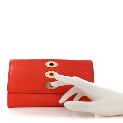 Mulberry Shiny Grain Darley Wallet  Flame 2 of 7