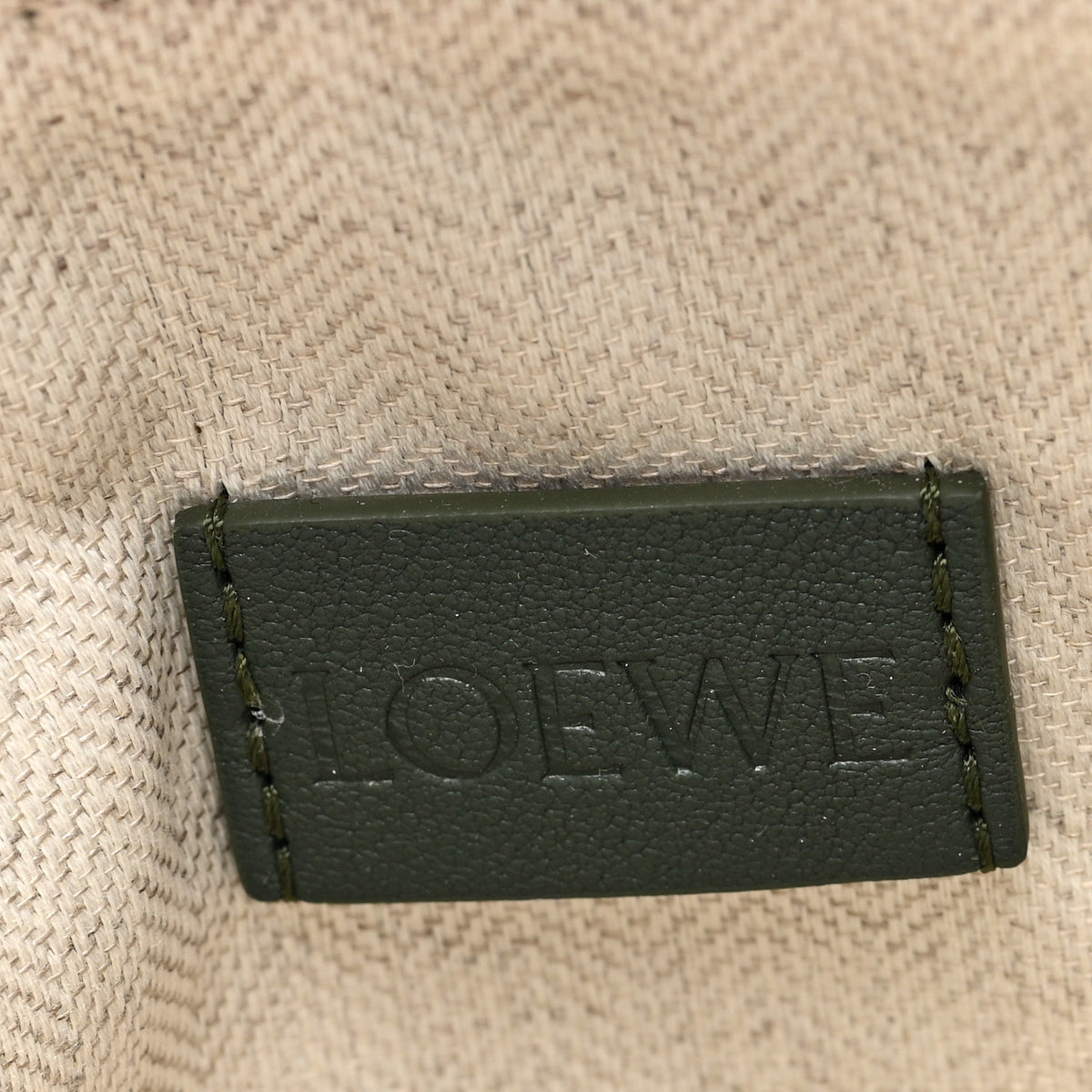 Loewe Calfskin T Pouch Vintage Khaki 6 of 7
