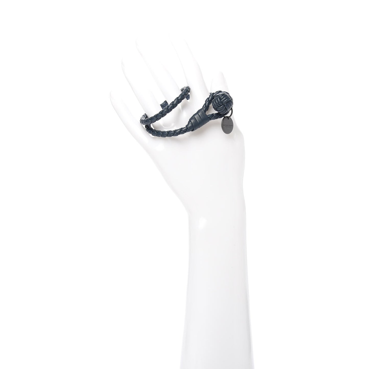 Nappa Intrecciato Bracelet XS Blue