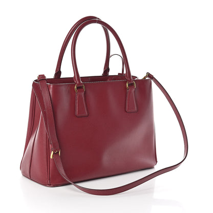 Prada Saffiano Medium Tote Cherry 3 of 13