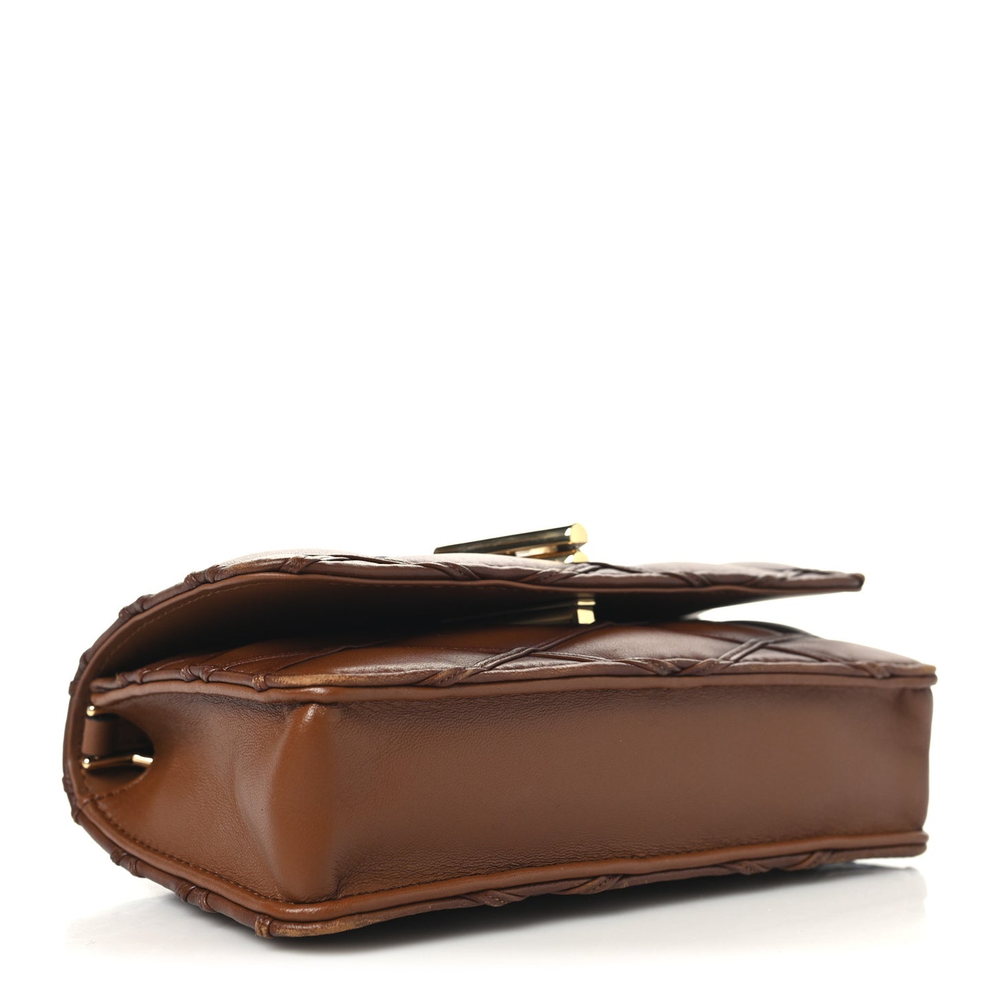 Lambskin Malletage Wallet On Chain GO-14 Tan