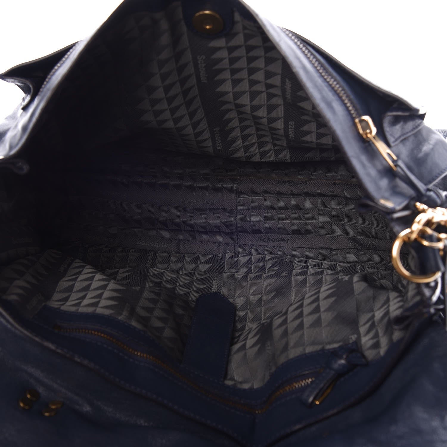 Proenza Schouler Lambskin Large PS1 Satchel Midnight 6 of 11