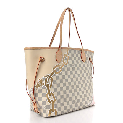 Louis Vuitton Damier Azur Nautical Neverfull MM 4 of 9