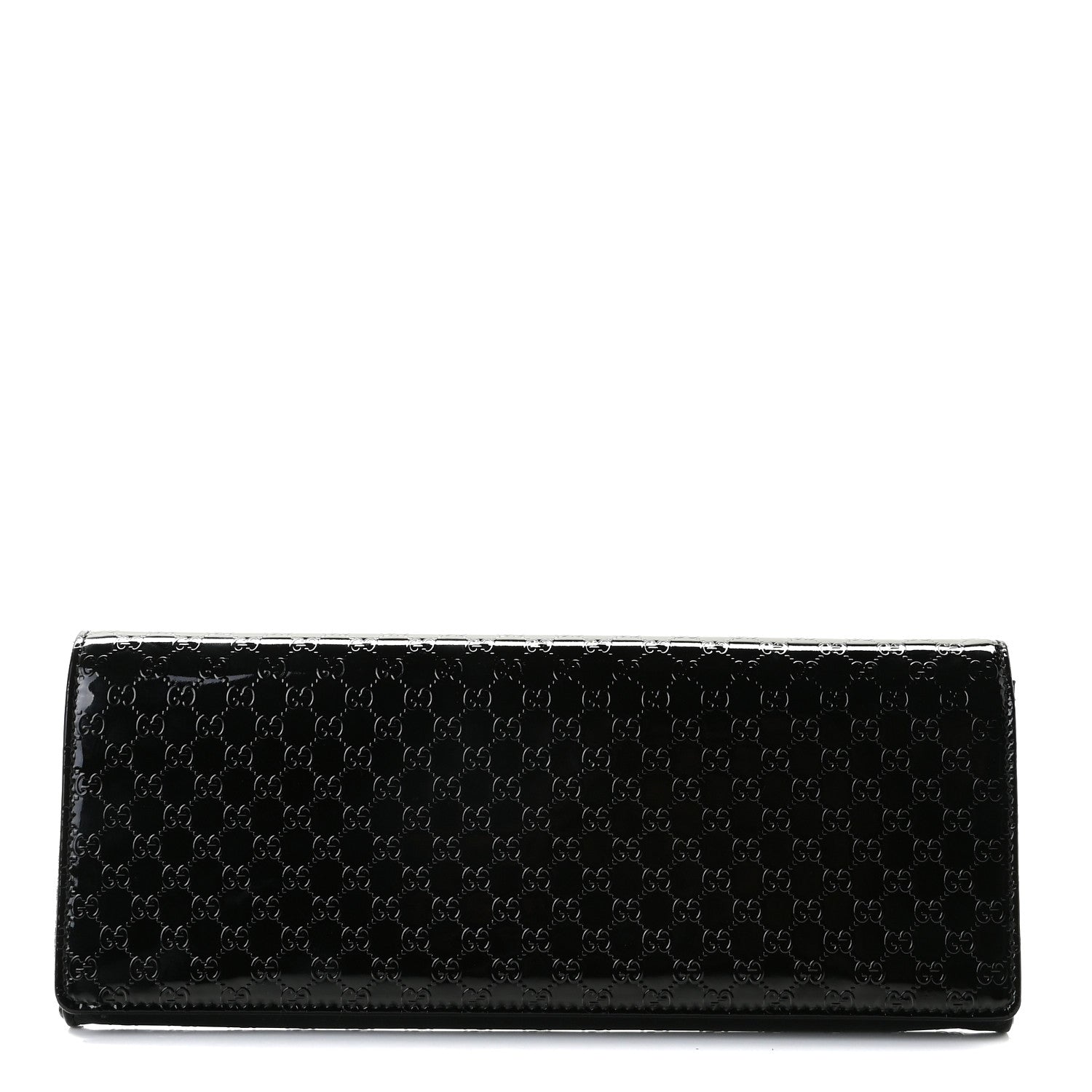 Gucci Patent Microguccissima Small Broadway Clutch Black 1 of 9