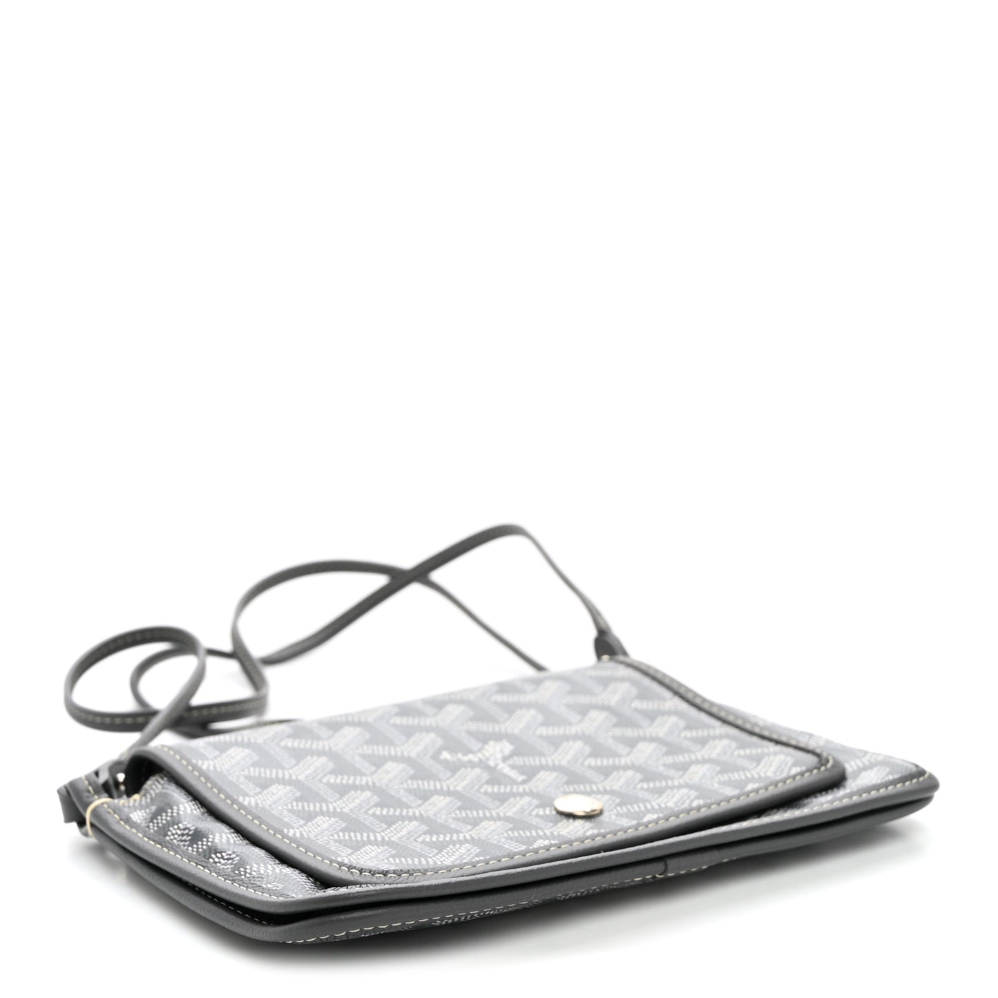 Goyardine Plumet Wallet Clutch Grey