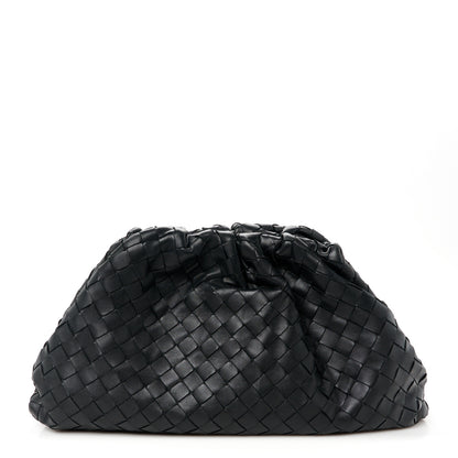 Bottega Veneta Nappa Maxi Intreccio The Pouch Oversized Clutch Black 1 of 11