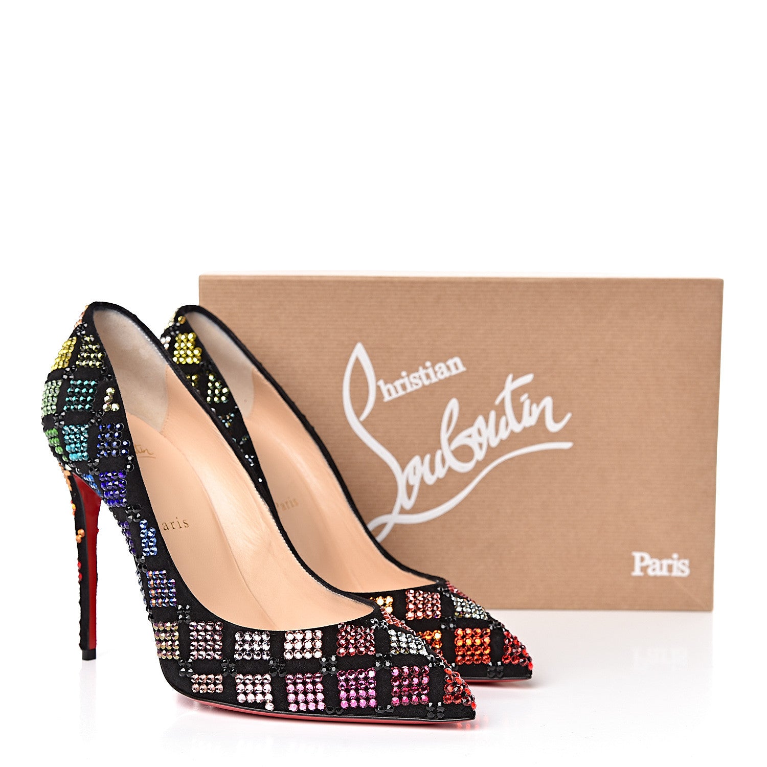 Christian Louboutin Crystal Arletta 100 Pumps 40 Black Multicolor 8 of 8
