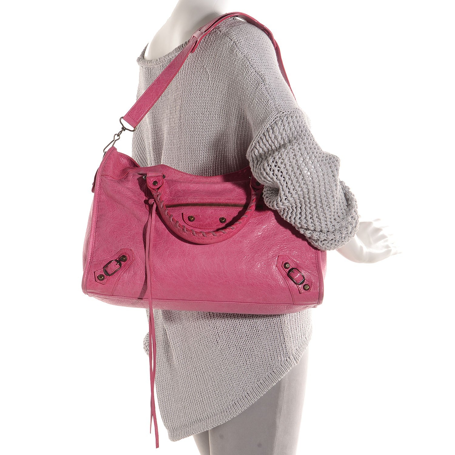 Balenciaga Agneau Classic Hardware City Sorbet 9 of 16