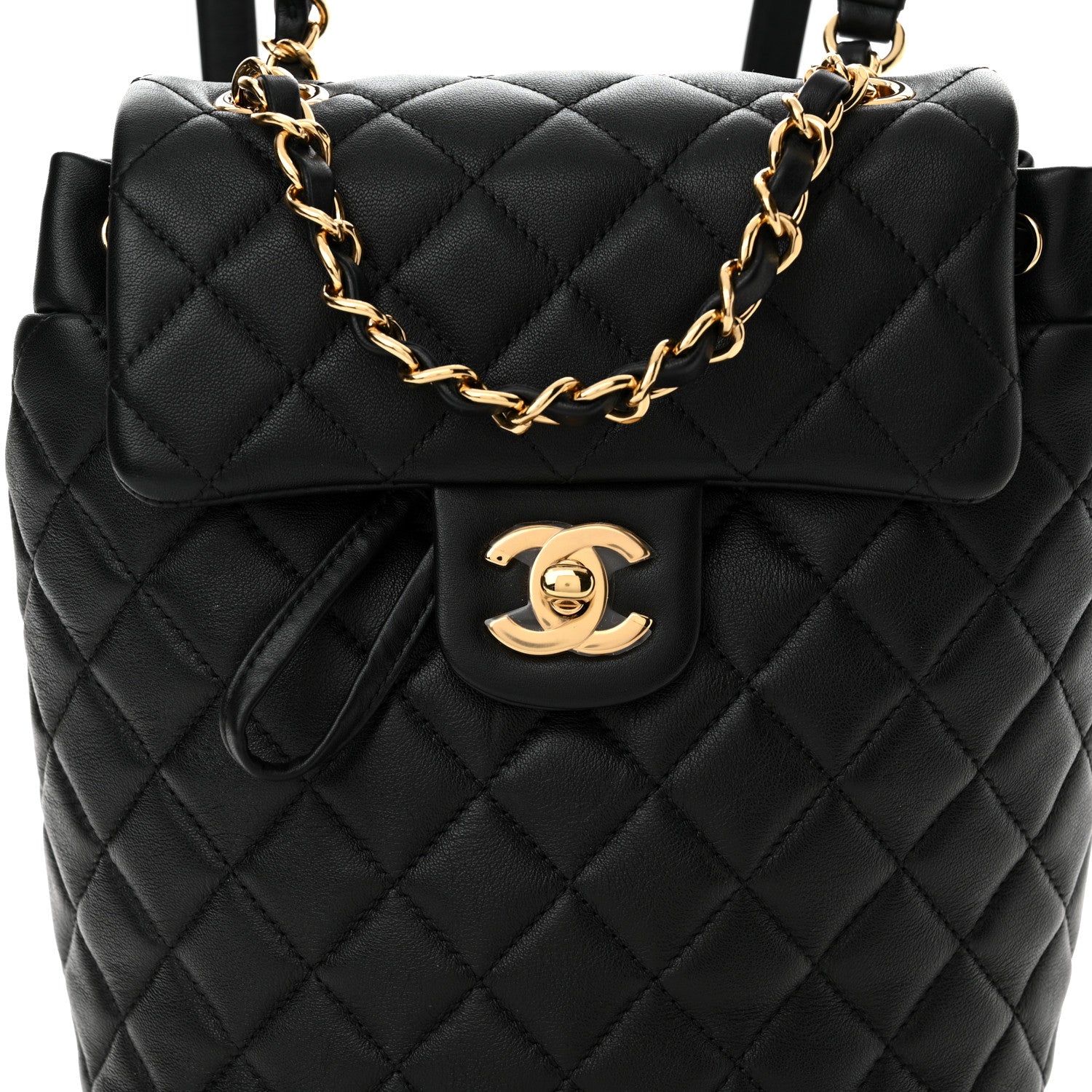Chanel Calfskin Quilted Mini Urban Spirit Backpack Black 8 of 11