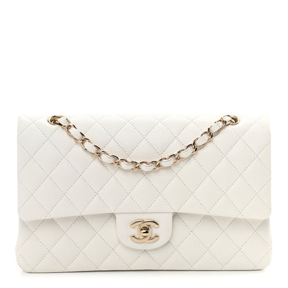 Chanel Caviar Quilted Medium Double Flap White 1 of 13