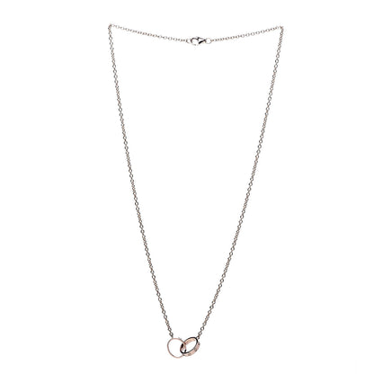 Cartier 18K Pink Gold Interlocking LOVE Necklace 3 of 7