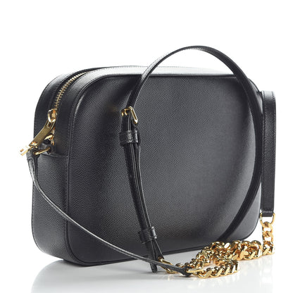 Saint Laurent Grain De Poudre Medium Classic Monogram Camera Bag Black 3 of 7