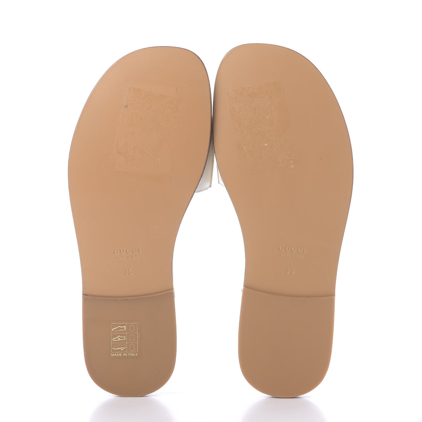 Malaga Kid Fringe Horsebit Slide Sandals 35 White